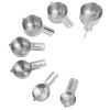 7Pcs Measuring Cups Stainless Steel Kitchen Measurement Tool For Cooking Baking Dry Spices Liquid Ingredients Easy To Read Markings
