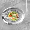 2Pcs 4.53In Kitchen Sink Strainer Stainless Steel Mesh Drain Basket Stopper 0.74 Wide Rim Food Catcher Sink Waste Plug
