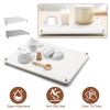 Stone Dish Drying Mats Home Dish Quick Drying Stone Pad Diatomaceous Earth Draining Mat With Anti-Slip Stainless Steel Feet