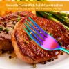 4-Piece Flatware Set Stainless Steel Silverware Cutlery Kitchen Utensil Set W/ Fork Knife Tea Spoon For Home Kitchen Hotel Restaurant