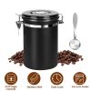 61Oz Stainless Steel Coffee Container With Scoop Date Month Tracker Airtight Coffee Canister For Coffee Beans Grounds Tea Sugar Nut Candy Flour