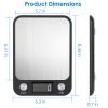 10000G/22Lbs Digital Kitchen Scale 7 Units Food Baking Electronic Weighing Scale W/ 1G/0.03Oz Precise Graduation Lcd Display Scale