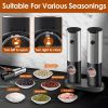 Electric Salt And Pepper Grinder Rechargeable Charging Base Automatic Salt Mill Led Indicator Adjustable Coarseness One Hand Easy Operation