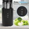 Cold Press Juicer Machine With 3.93In Feed Chute Fit Whole Fruits Vegetable 250W Slow Masticating Juicer With Reverse Function 2 Containers Easy To Cl