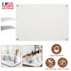 Stone Dish Drying Mats Home Dish Quick Drying Stone Pad Diatomaceous Earth Draining Mat With Anti-Slip Stainless Steel Feet