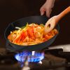 Pre-Seasoned Cast Iron Skillet Oven Safe Cookware Heat-Resistant Holder 12Inch Large Frying Pan Non-Stick Like Surface Cooking Frying Searing Baking
