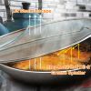 Grease Splatter Screen 13In Stainless Steel Fine Mesh Splash Mesh Shield Hot Oil Stopper W/ Resting Feet For Frying Pan Cooking Woks Skillets Pots Pan