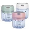 Mini Electric Garlic Chopper 8.45Oz Cordless Garlic Mincer Food Chopper Rechargeable Food Blender Chili Nut Onion Pepper Meat Ginger Baby Food