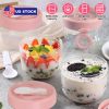 4Pcs Overnight Oats Containers With Lids And Folding Spoons 20Oz Portable Leak-Proof Oats Jar For Milk Vegetable And Fruit Salad Yogurt Breakfast Cere