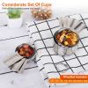 7Pcs Measuring Cups Stainless Steel Kitchen Measurement Tool For Cooking Baking Dry Spices Liquid Ingredients Easy To Read Markings
